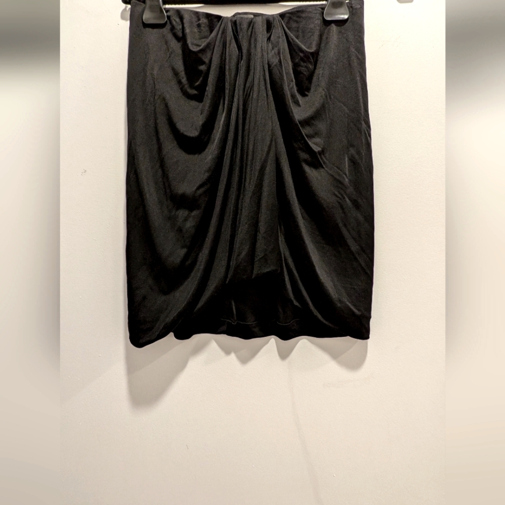 Isabel Marant Gathered Black Mini Skirt